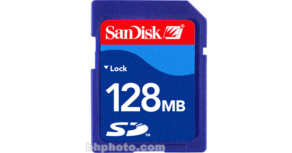 SanDisk 128MB Secure Digital Card SDSDB128A10 B&H Photo Video