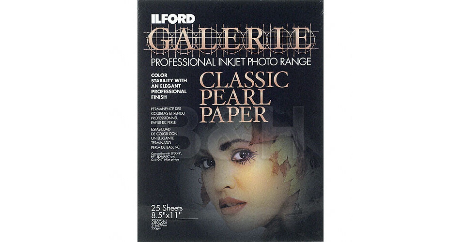 Ilford Galerie Classic Pearl Inkjet Photo Paper 1979257 B&H