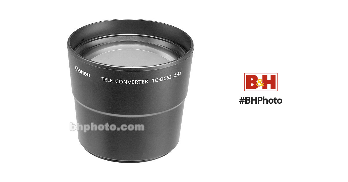 Canon TC-DC52 2.4x Teleconverter Lens 7636A001 B&H Photo Video
