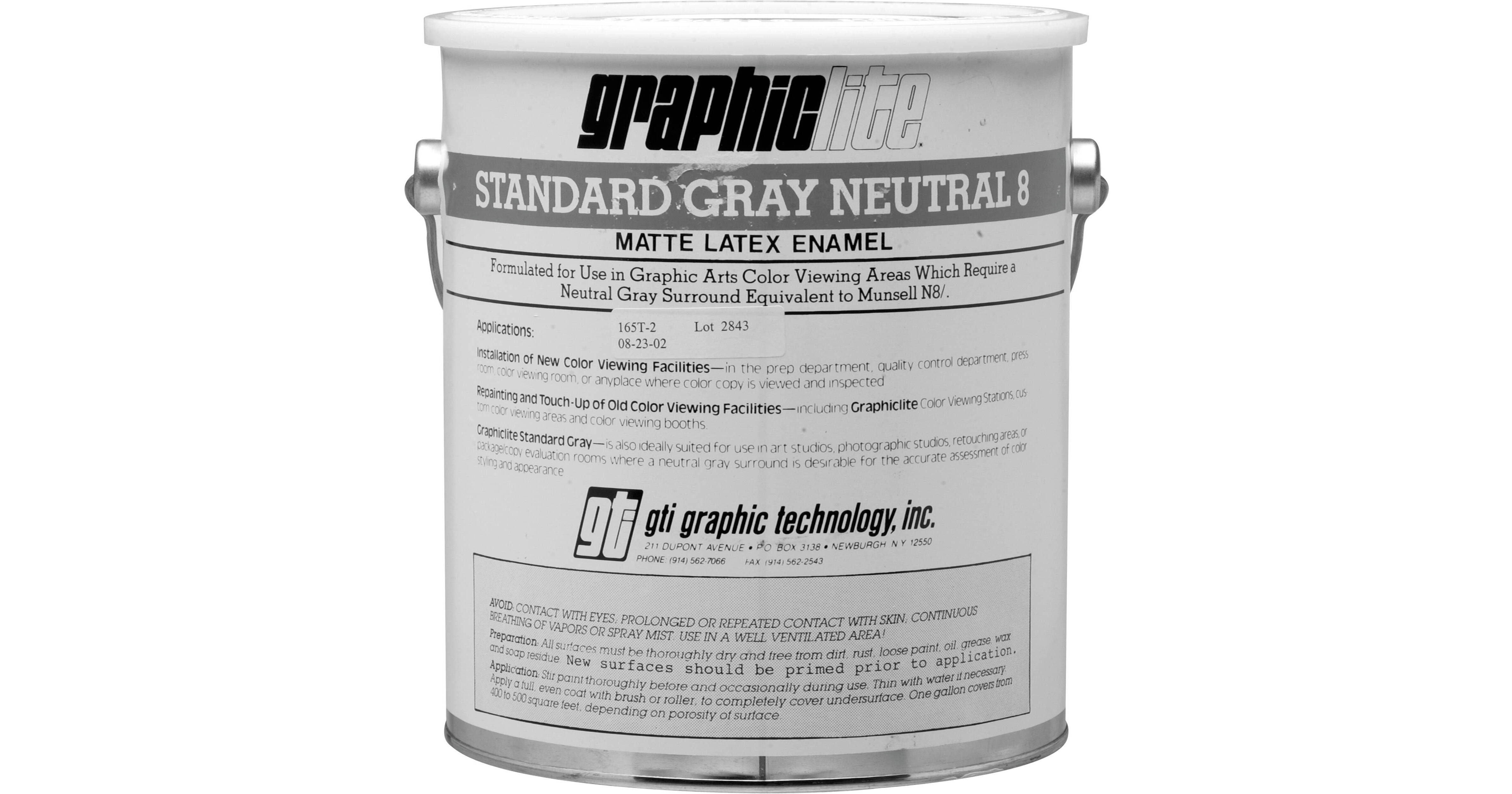 GTI Standard Gray Neutral N8 Vinyl Latex Paint (1 Gallon) N8/G