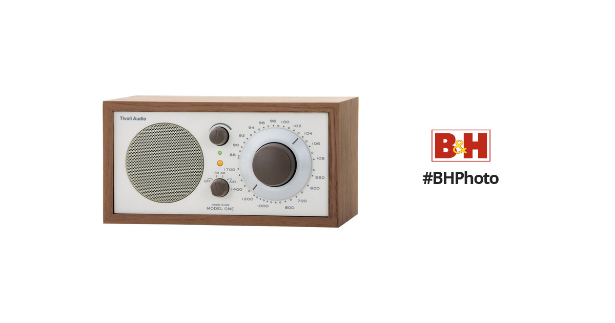 オーディオ機器 ラジオ Tivoli Model One AM/FM Tabletop Radio (Beige and Walnut)