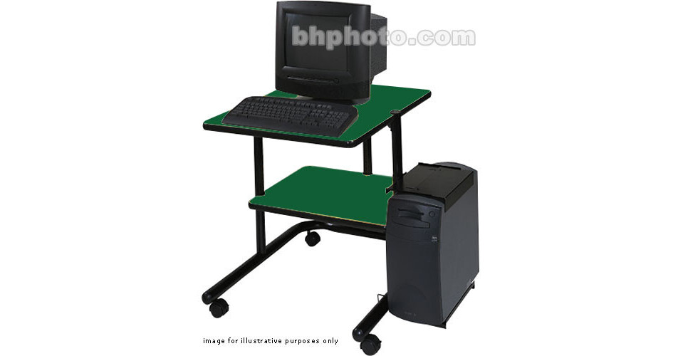 Luxor Mobile HiTech Computer Workstation (Green/Blue) TL2428GB