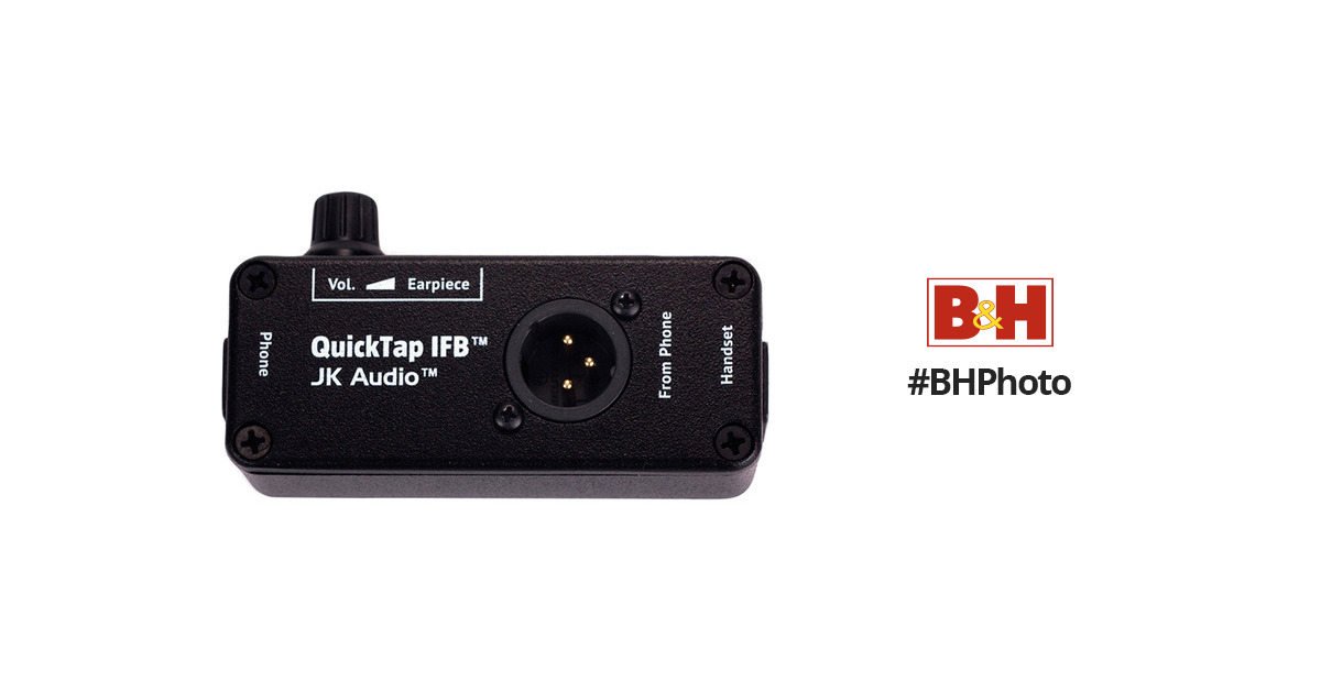 600 ohms Impedance JK Audio QuickTap IFB Telephone Handset Tap for IFB Intercom or ENG 