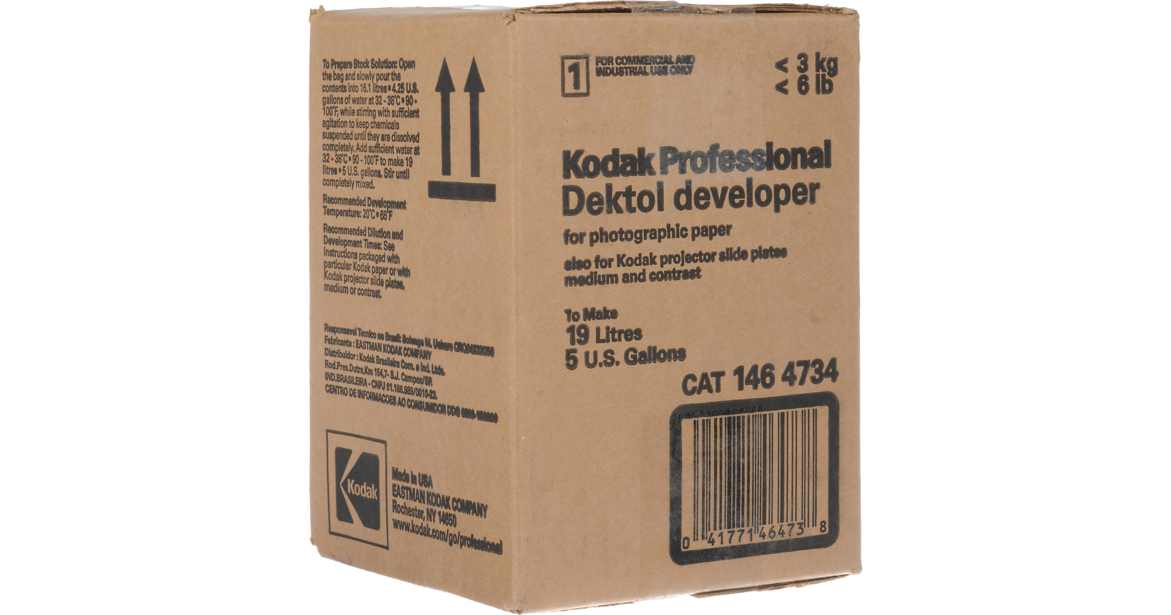Kodak Dektol Developer (To Make 5 gal) 1464734 B&H Photo Video