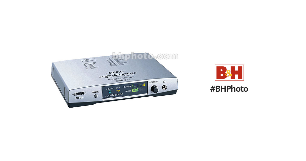 Edirol / Roland SD-20 - USB-Powered MIDI Sound Module SD-20 B&H