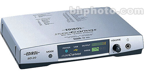 Edirol / Roland SD-20 - USB-Powered MIDI Sound Module SD-20 B&H