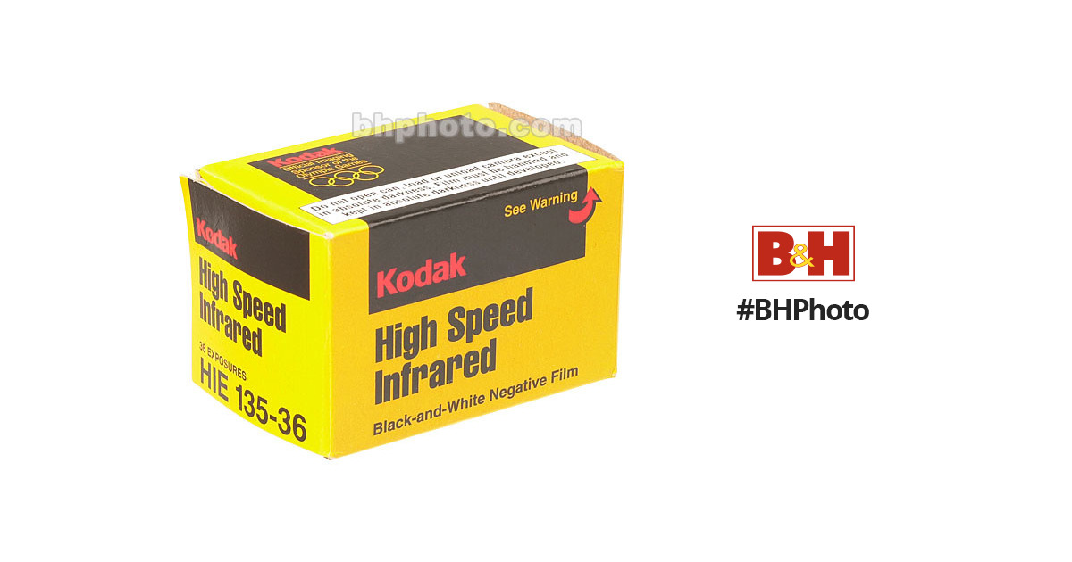 Kodak HIE 135-36 Hi-Speed Infrared Film 8101529 B&H Photo Video