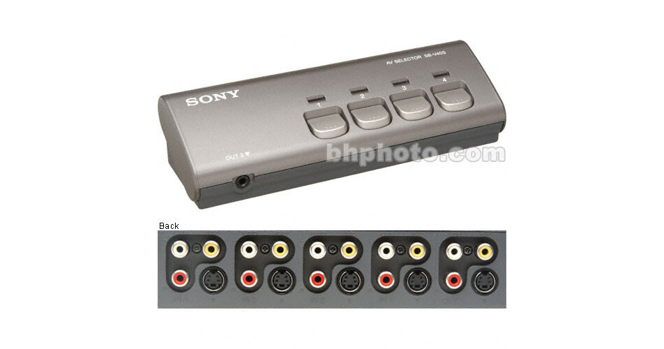 Sony SB-V40S Audio Video Selector, 4x1 SBV40S B&H Photo Video