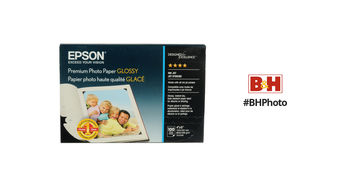 Epson Glossy Photo Paper - 20 Sheets 4 x 6 Ink Jet Printer Paper ~ NEW  SEALED