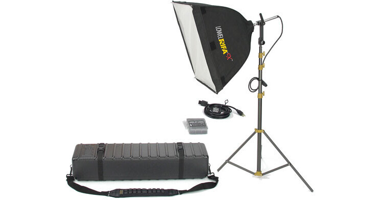 Lowel Rifa-Lite EX55 Softbox Light Kit, Hard Case LC-95Z B&H