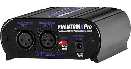 ART PHANTOM II Pro - Battery Operated Phantom Power Supply