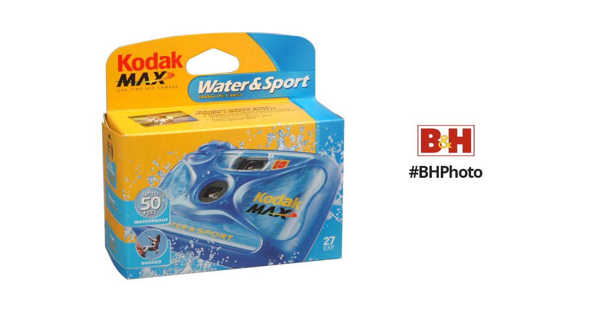 3 Pack Kodak 8004707-k Water & Sport Waterproof 35mm One-time-use