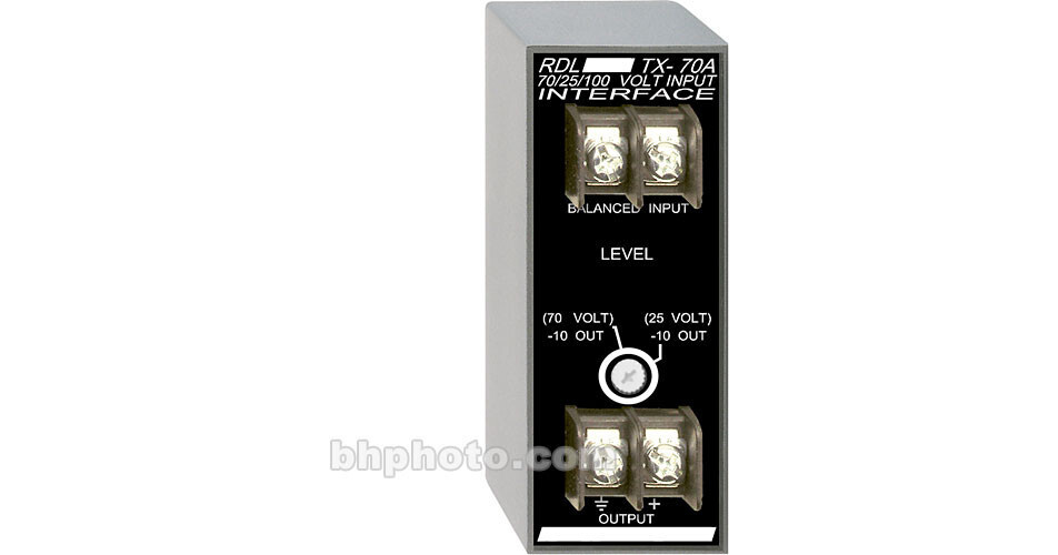 RDL TX-70A Input Interface with Unbalanced Line Out TX-70A B&H