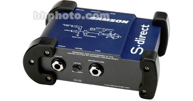 Samson SDIRECT Active Direct Box with Ground Lift Switch SASDIR