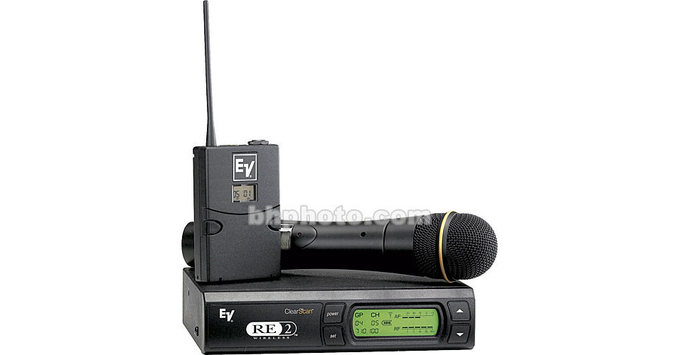 Electro Voice RE 2 UHF Wireless Combo Microphone F.01U.139.539