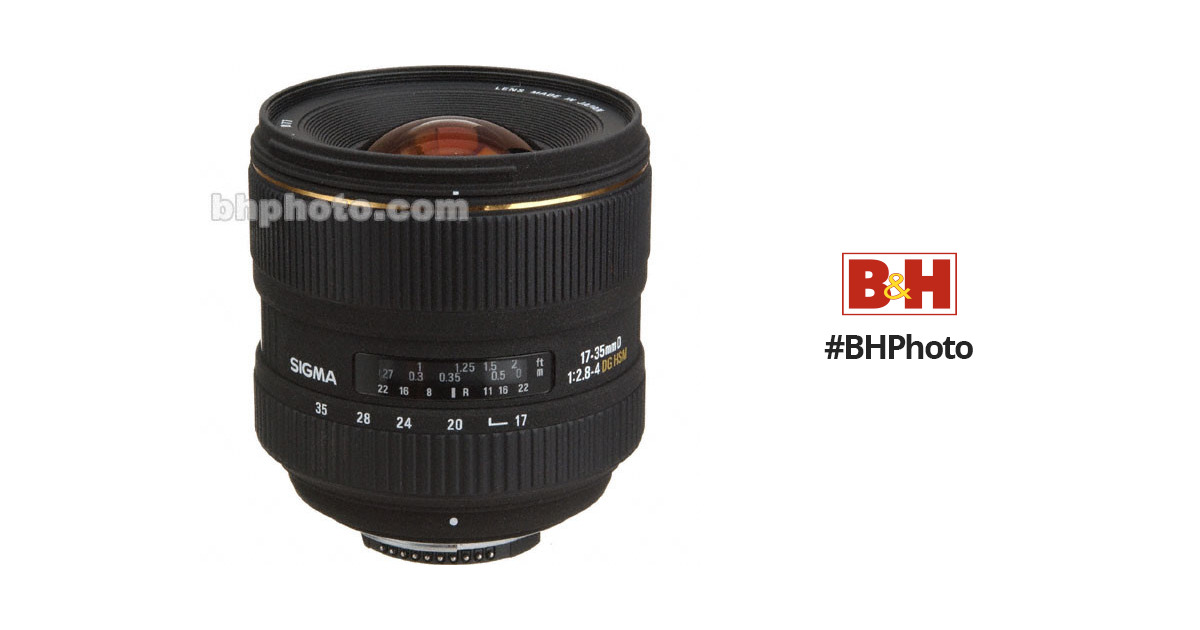 Sigma Zoom Super Wide Angle 17-35mm f/2.8-4.0 EX DG Aspherical HSM  Autofocus Lens for Nikon AF-D