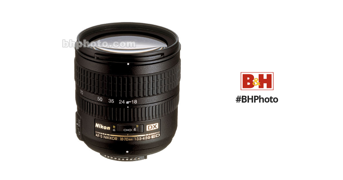 Nikon 18-70mm f/3.5-4.5 G-AFS ED-IF DX Autofocus Lens 2149 BH