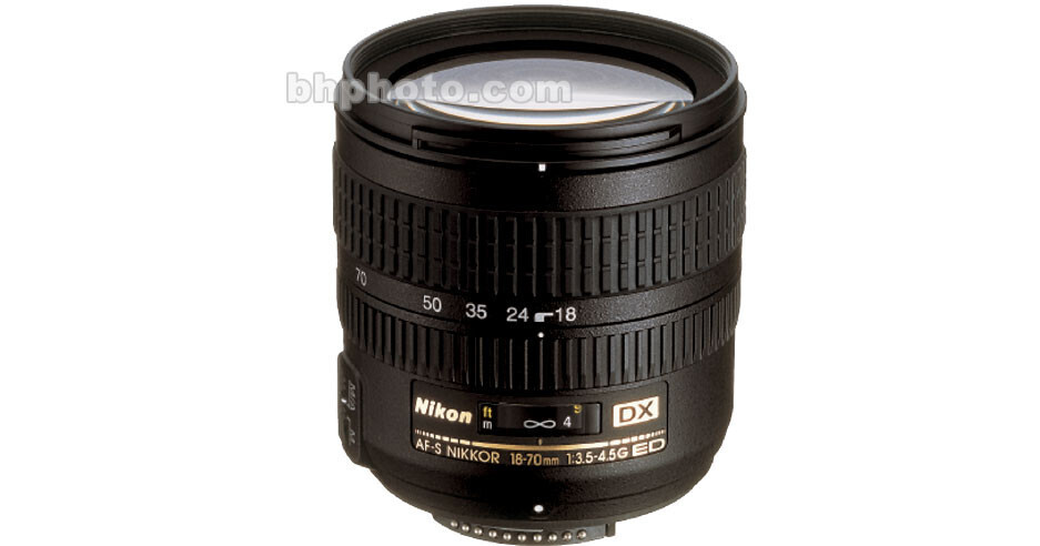 Nikon Zoom Super Wide Angle AF 18-70mm f/3.5-4.5G ED-IF AF-S DX Zoom-Nikkor  Autofocus Lens for Digital Cameras