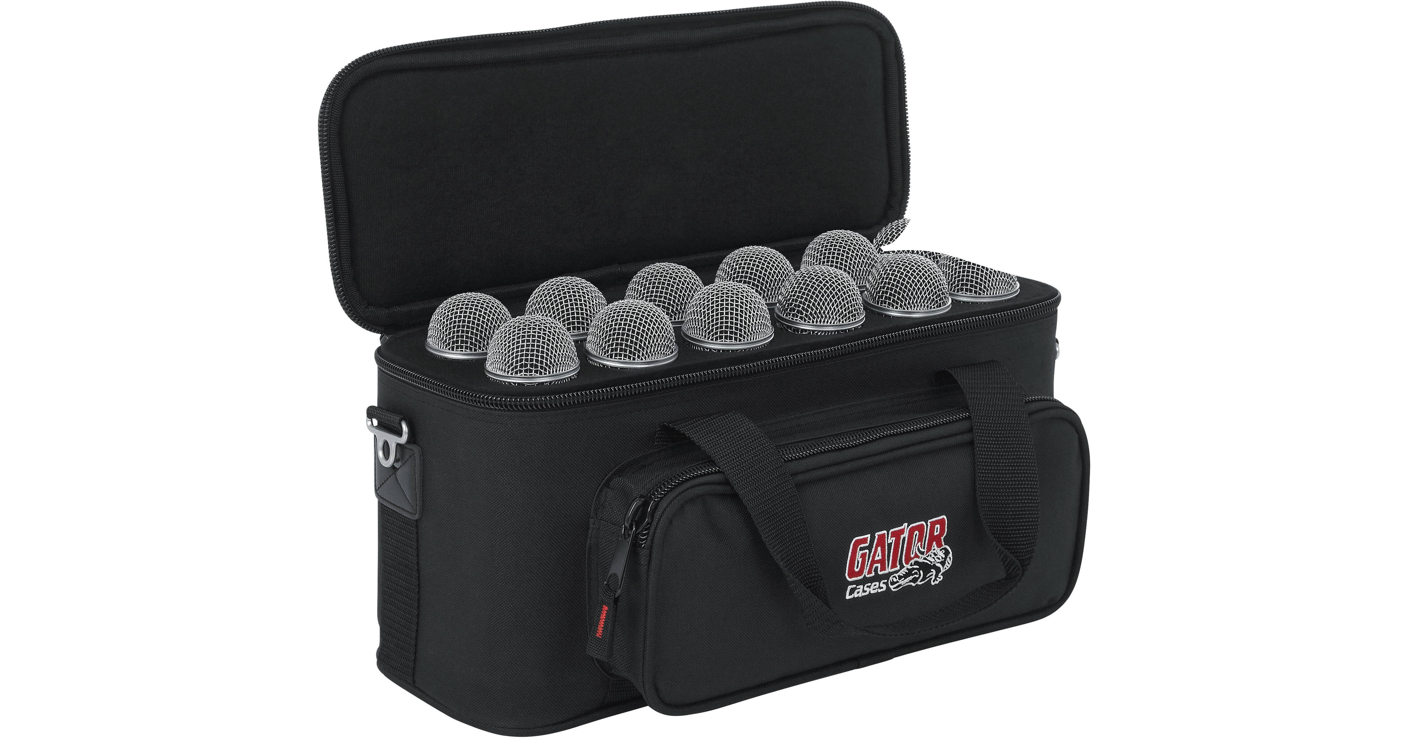 Gator GM-12B 12 Drop Mic Padded Bag - for up to 12 Microphones