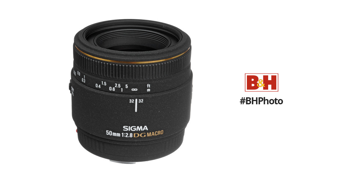 Sigma Normal 50mm f/2.8 EX DG Macro Autofocus Lens for Canon EOS