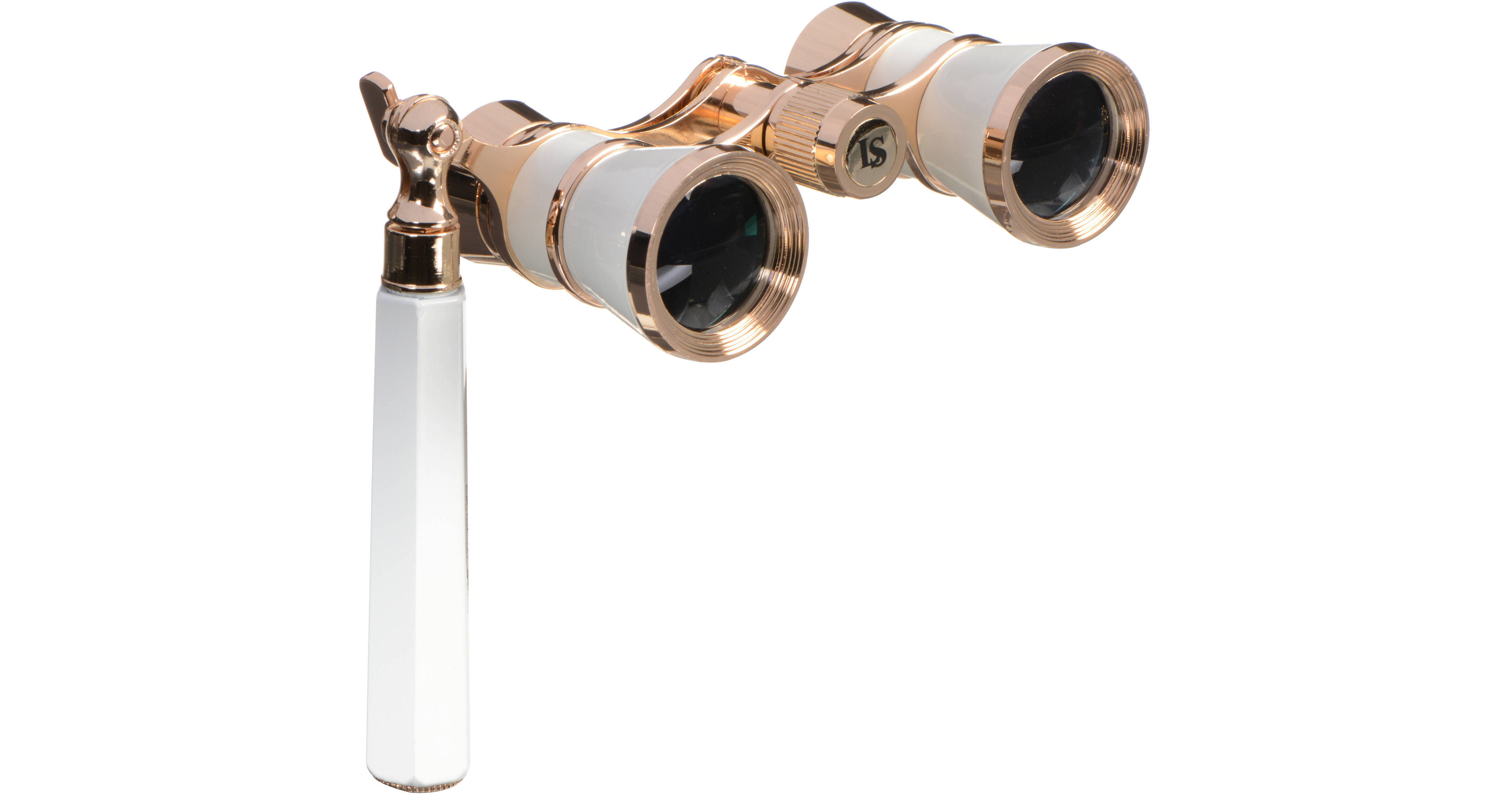 Lascala Optics 3x25 Iolanta Opera Glasses White And Gold Lsi09