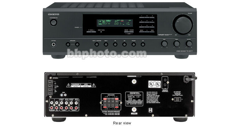 Onkyo TX-8011 2-Channel Stereo Receiver (Black) TX8011 B&H Photo