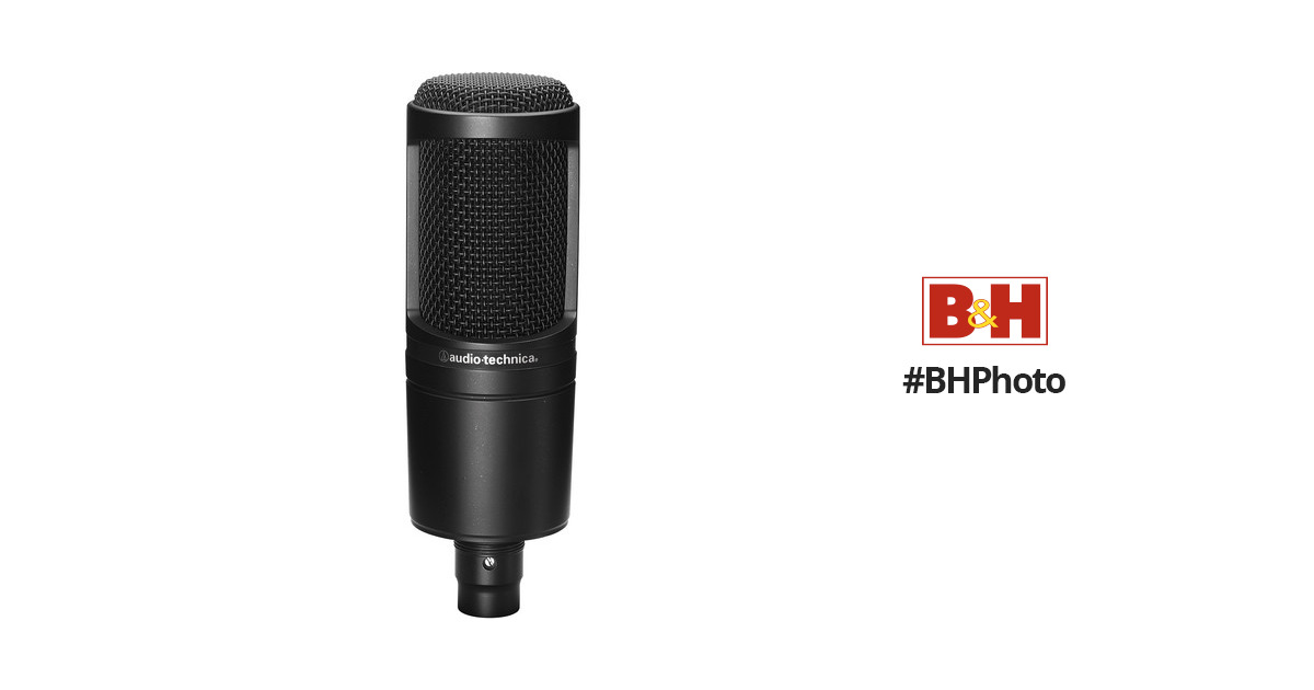 Audio-Technica AT2020 Cardioid Condenser Microphone AT2020V B&H