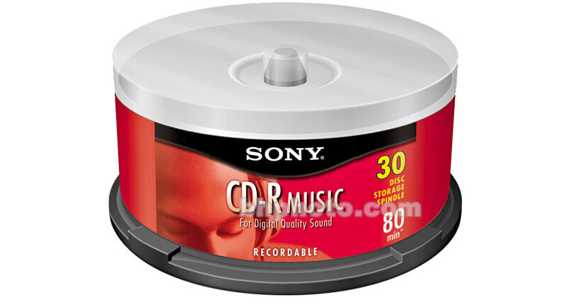 Sony CDR Music Recordable Compact Disc 30CRM80RS B&H Photo Video