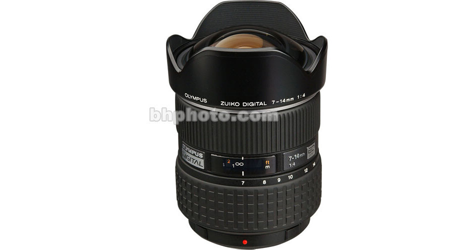 Olympus 7-14mm f/4.0 Zuiko ED Zoom Lens 261009 Bu0026H Photo Video