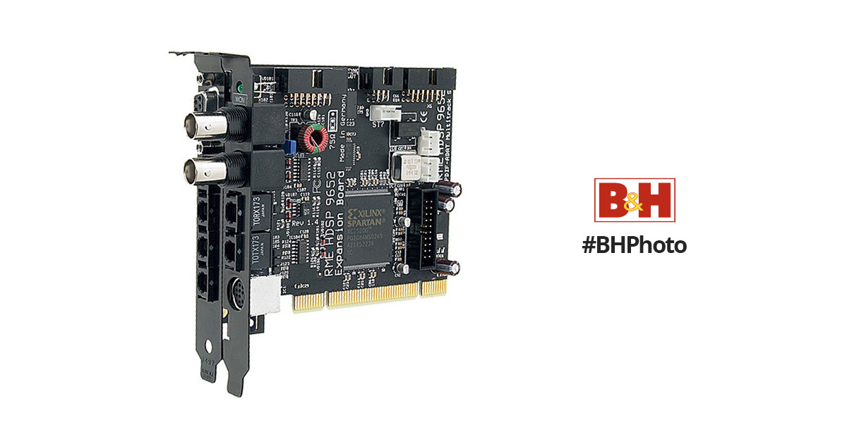 RME HDSP 9652 Hammerfall - 26 Input / 26 Output 24-bit/96kHz PCI card with  ADAT and S/PDIF I/O, MIDI I/O and ADAT Sync for Mac and Windows