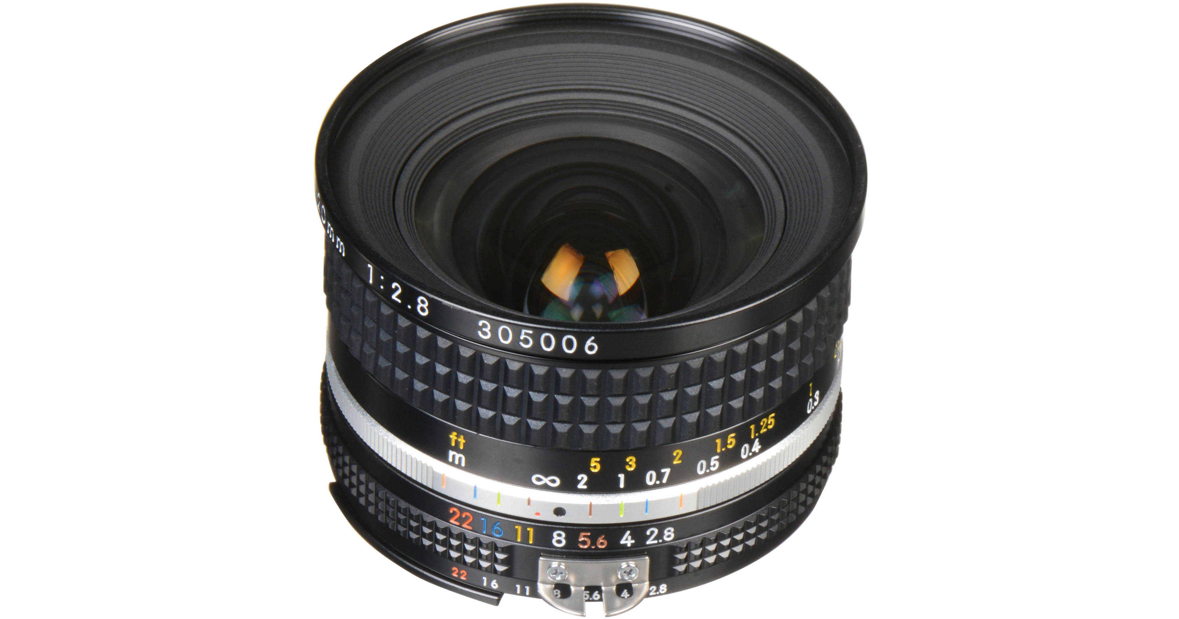 スマホNikon NIKKOR 20mm F2.8 Ai-s 動作確認済み 超美品 レンズ(単焦点)