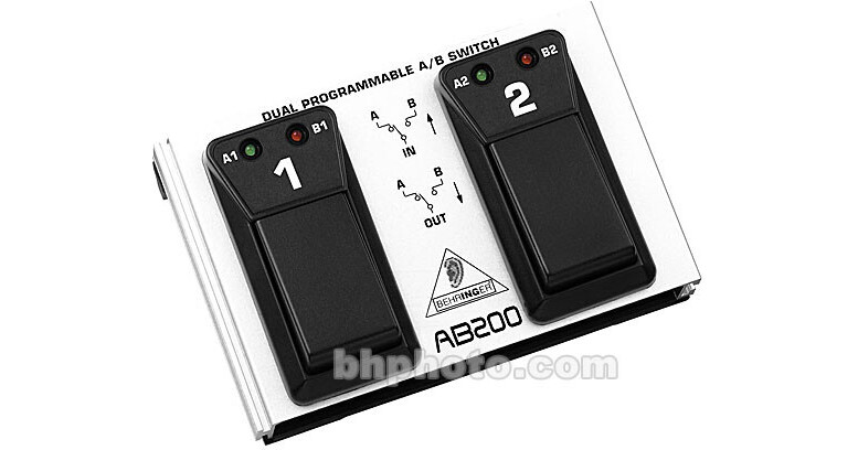 Behringer AB200 UltraFlexible Dual Programmable Footswitch