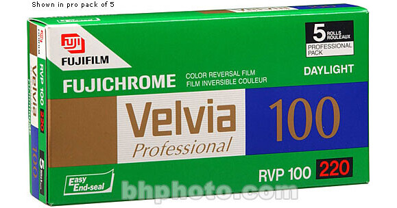 FUJIFILM RVP 220 Fujichrome Velvia 100 Professional Color Slide