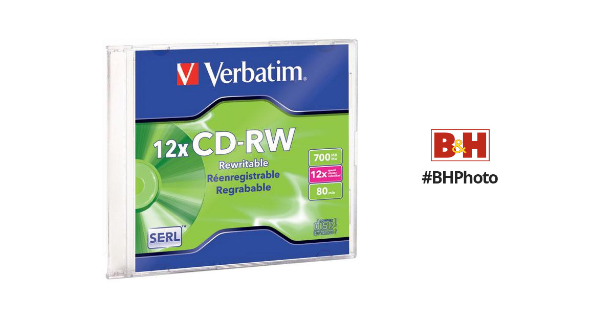 CD-RW Rewritable Disc by Verbatim® VER95169