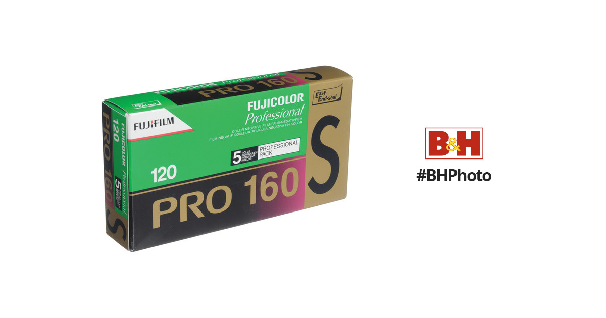 FUJIFILM Pro 160S 120 Professional Color Negative 15473123 B&H