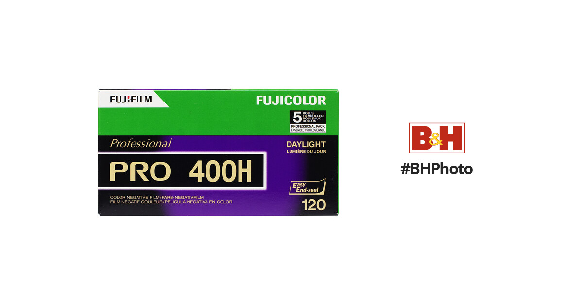 5 Rolls Fuji Color Pro 400H ISO 400 120 Color Negative Film 02/2021 NPH-120 