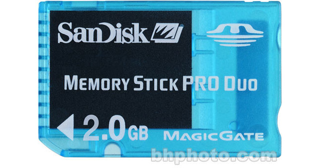 SDMSG-2048-A11 SanDisk 2GB Gaming Memory Stick PRO Duo 2GB