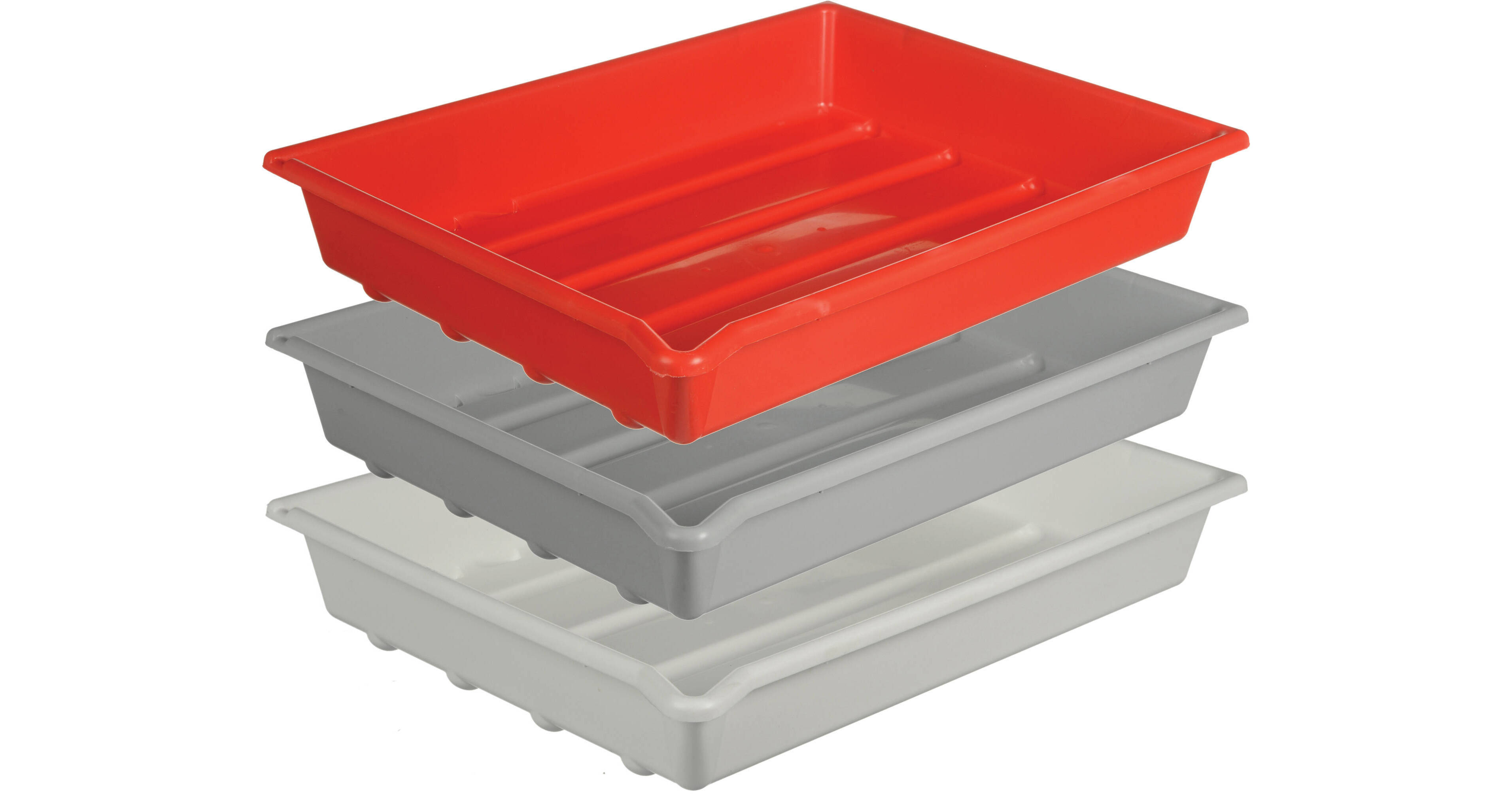 Paterson 8x10 Developing Trays set of 3 (Red/White/Grey)