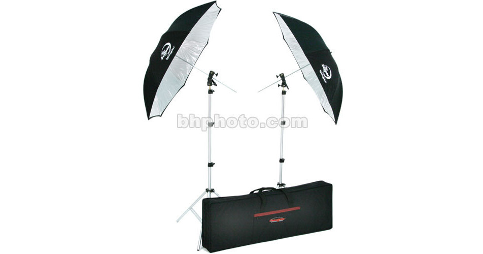 Photogenic Two Umbrellas and Two Stands Kit 926621 B&H Photo