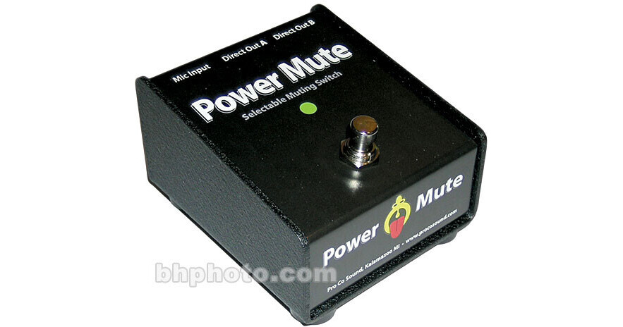 Pro Co Sound Power Mute - Cough Drop Series Active Selectable Muting Switch