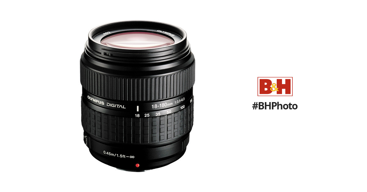 カメラ レンズ(ズーム) Olympus 18-180mm f/3.5-6.3 ED Zuiko Digital Zoom Lens 261054 B&H