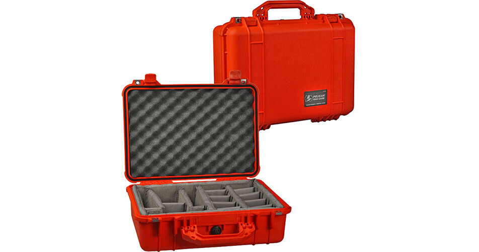 Pelican 1504 Waterproof 1500 Case with Black Divider