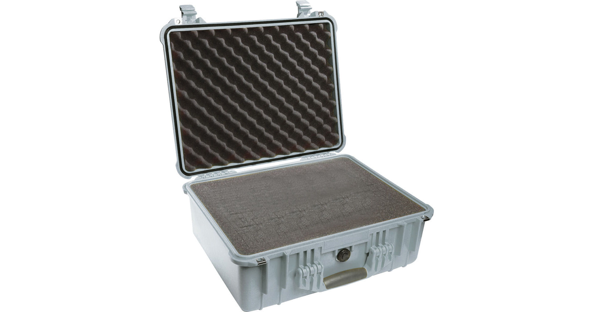 Pelican 1550 Case with Foam (Silver)