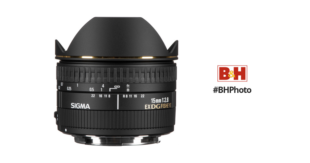 Sigma 15mm f/2.8 EX DG Diagonal Fisheye Lens for Canon EF 476101
