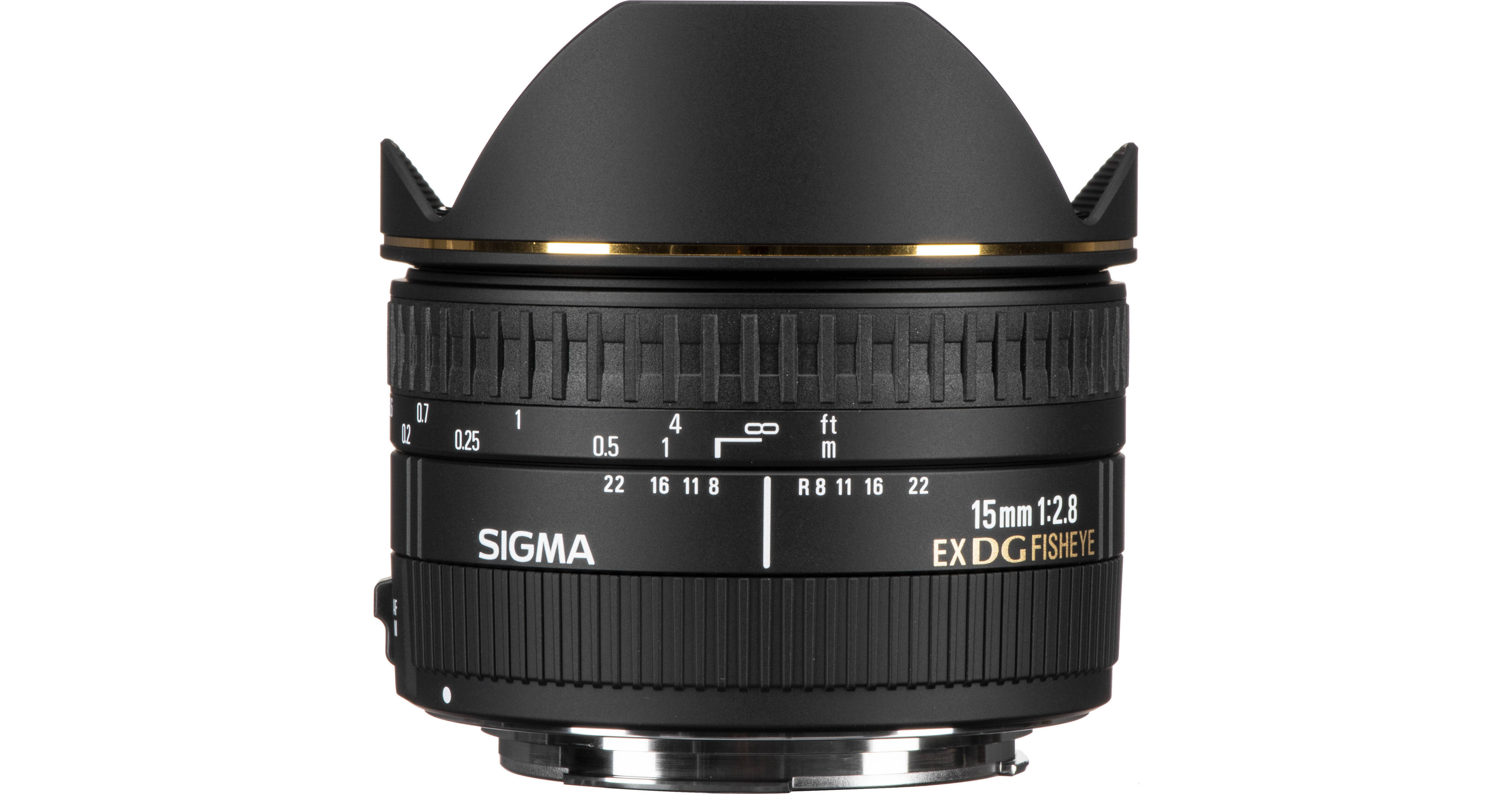 Sigma 15mm f/2.8 EX DG Diagonal Fisheye Lens for Canon EF