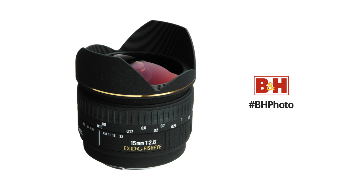 Sigma 15mm f/2.8 EX DG Diagonal Fisheye Autofocus Lens 476205