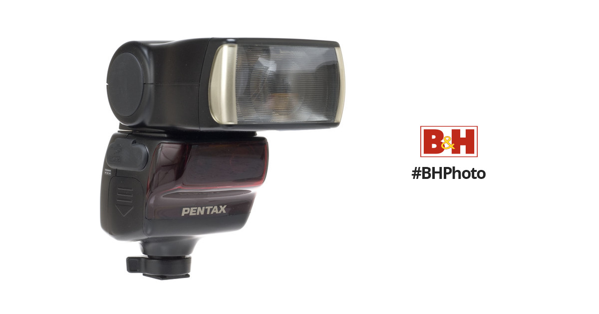 Pentax AF-500FTZ Flash w/F 5P Extention cord & FG Hot Shoe Adapter **** 