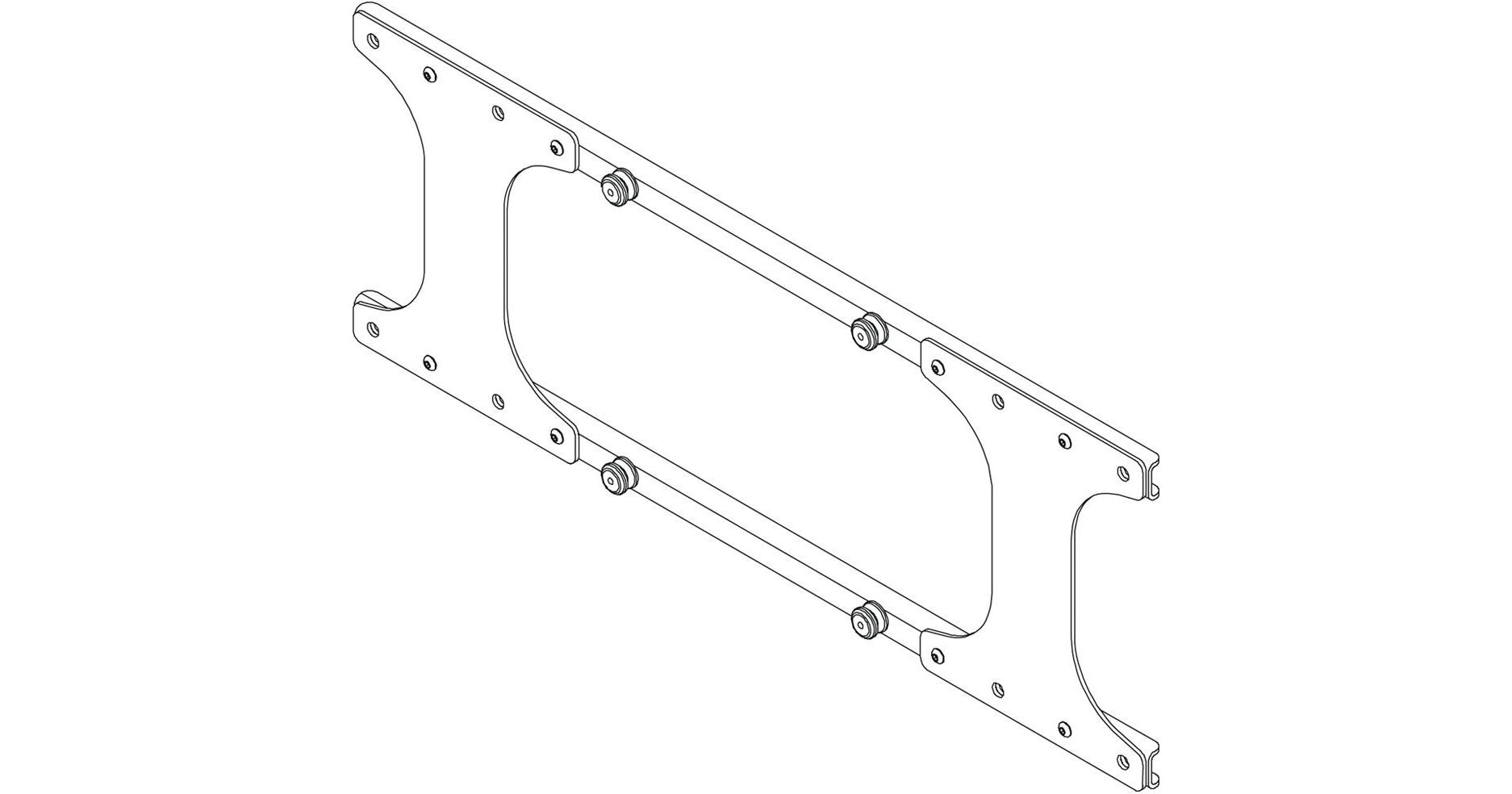 Chief SLB281 Custom RPA Interface Bracket | Legrand AV