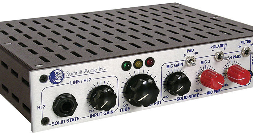 Summit Audio 2BA-221 - Single Channel Microphone and Line Preamplifier with  Variable Microphone Impedance