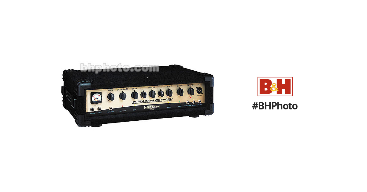Behringer 450W Bass Amp Head BX4500H B&H Photo Video